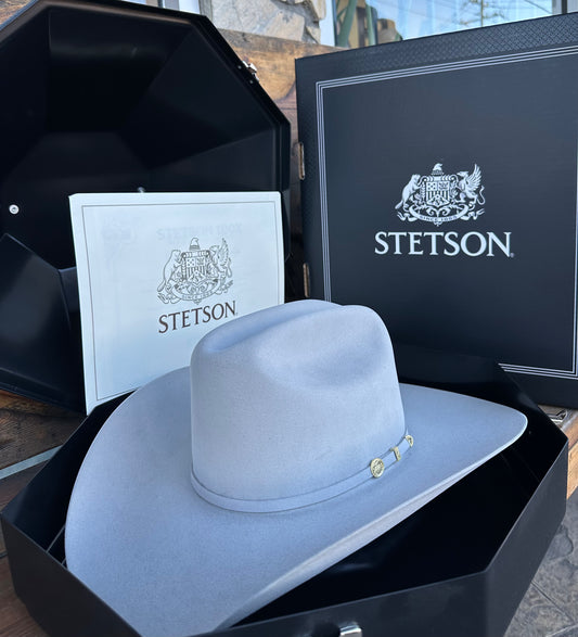 STETSON 100X “EL PRESIDENTE” MIST GREY FELT HAT