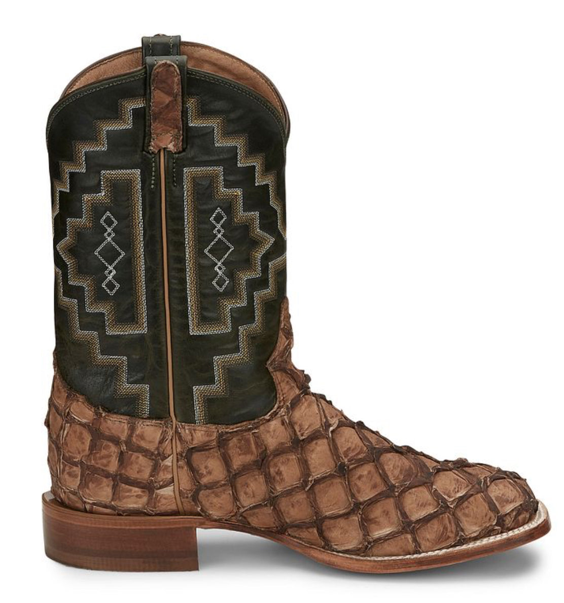 TONY LAMA “LEVIATHAN” PIRARUCU FISH COWBOY BOOT