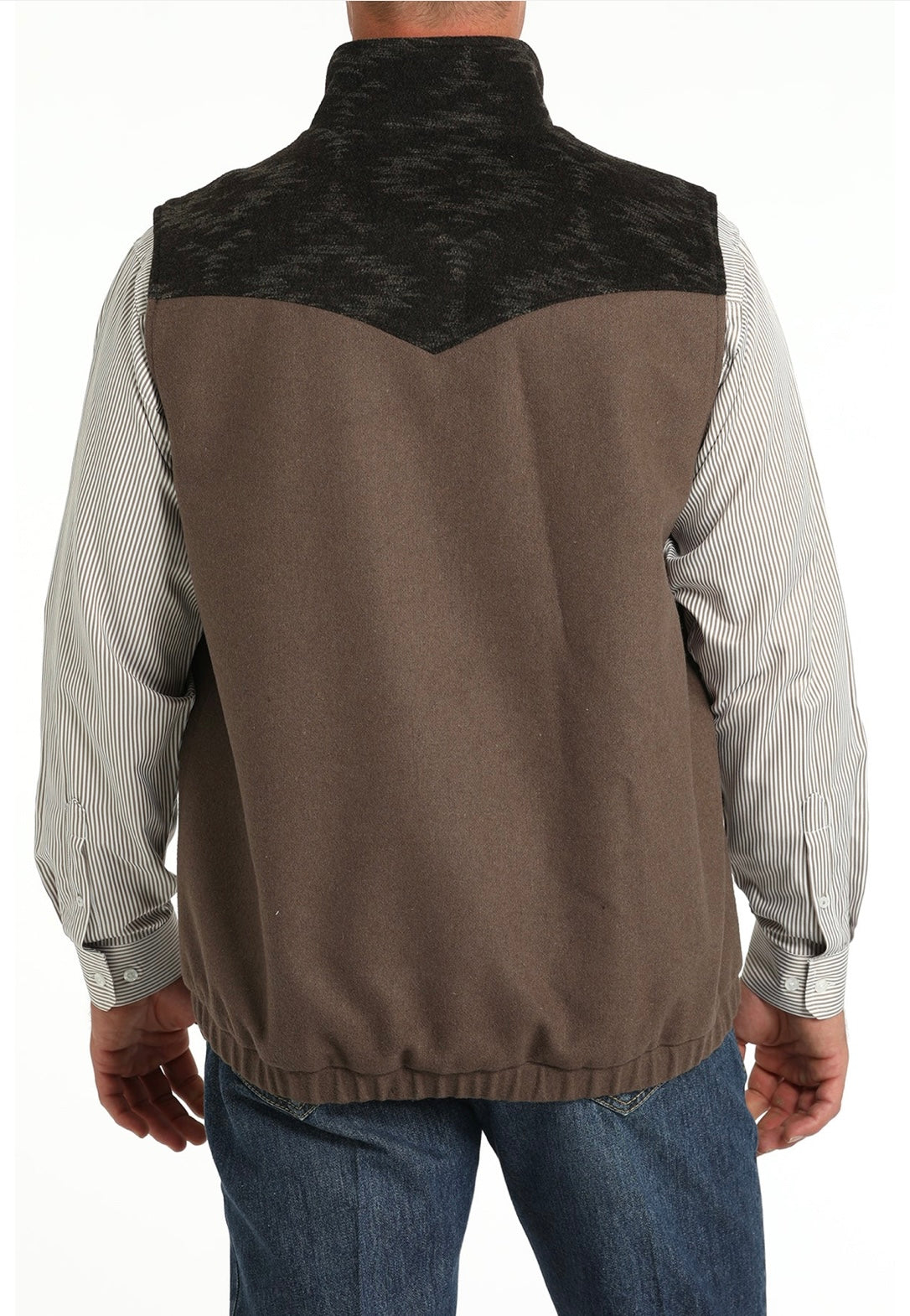 CINCH MEN’S CONCEAL CARRY WOOL VEST MWV1543011 BRN