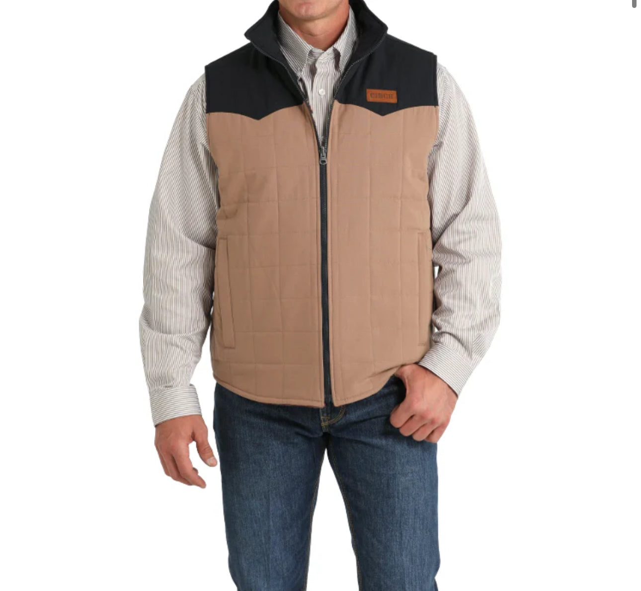 CINCH MEN’S REVERSIBLE KHAKI/ASTEK VEST MWV1576004 KHA