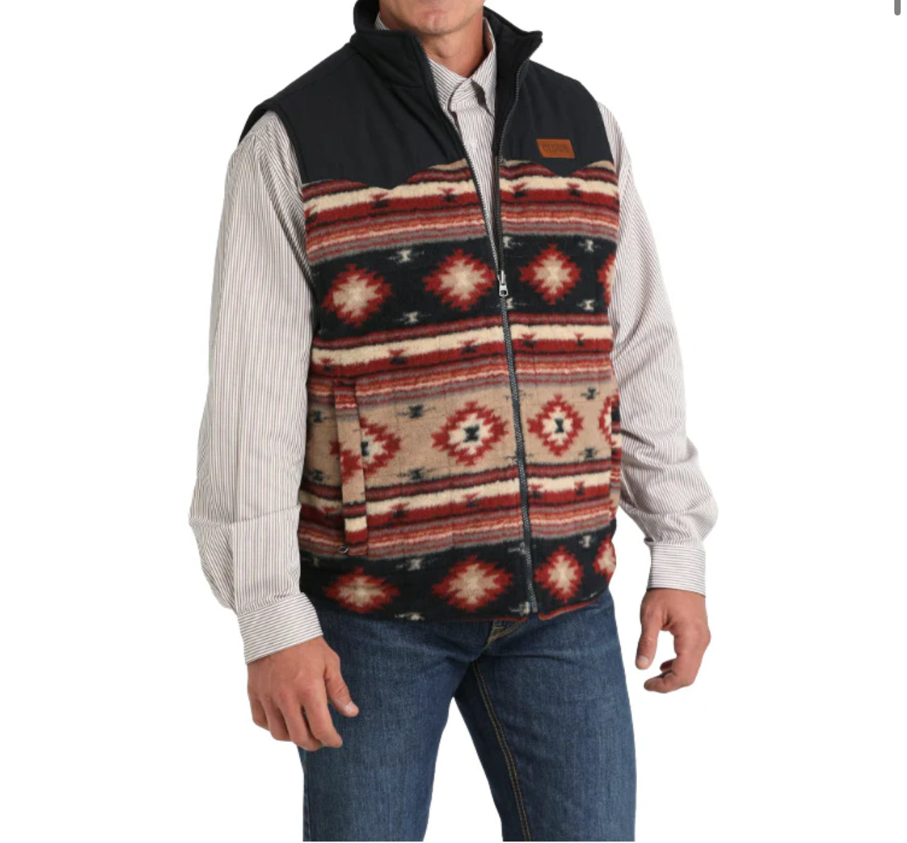 CINCH MEN’S REVERSIBLE KHAKI/ASTEK VEST MWV1576004 KHA