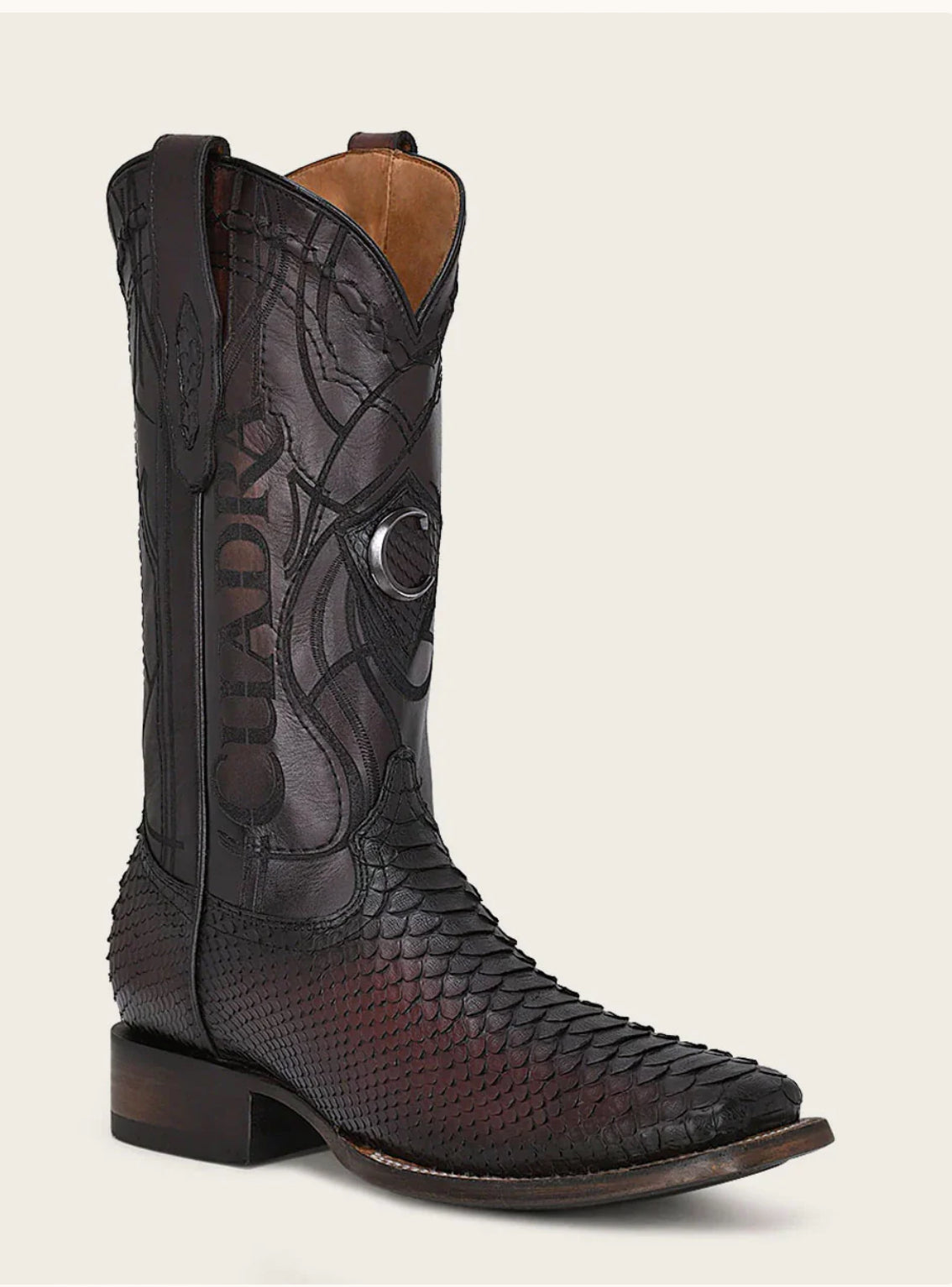 CUADRA “MAHOGANY” PYTHON COWBOY BOOTS