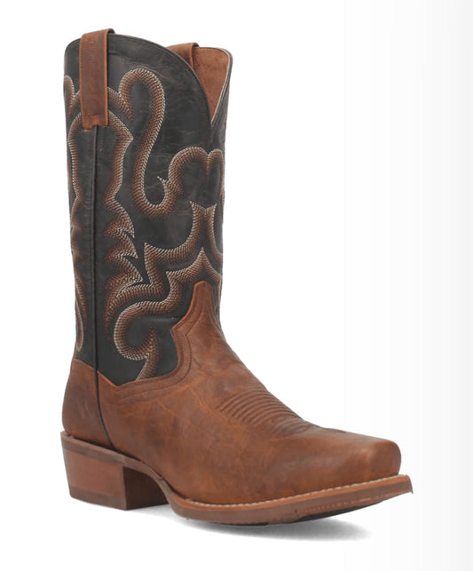 DAN POST “RICHLAND” SADDLE RIDING HEEL COWBOY BOOT