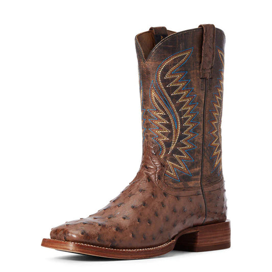 ARIAT “GALLUP” MOCHA FULL QUILL OSTRICH