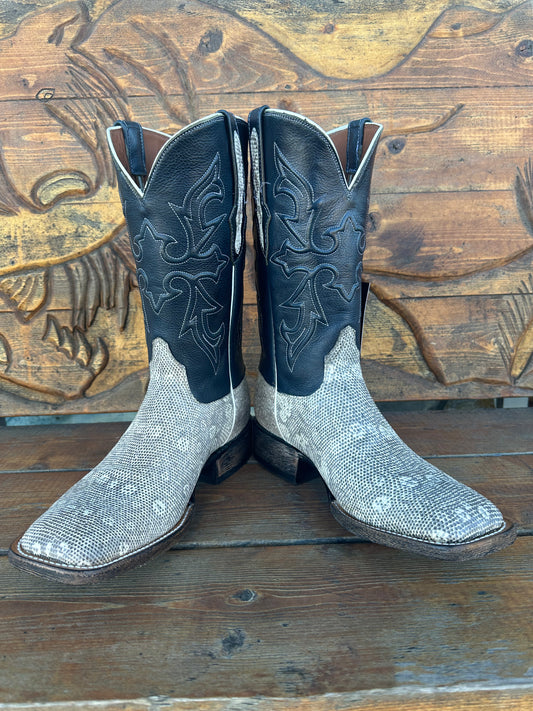 BLACK JACK “RING LIZARD” NATURAL COWBOY BOOT