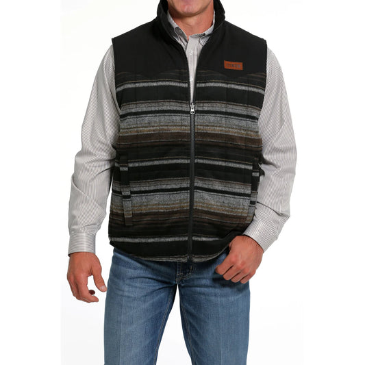 CINCH MEN’S BROWN QUILTED REVERSIBLE VEST MWV1576003 BRN