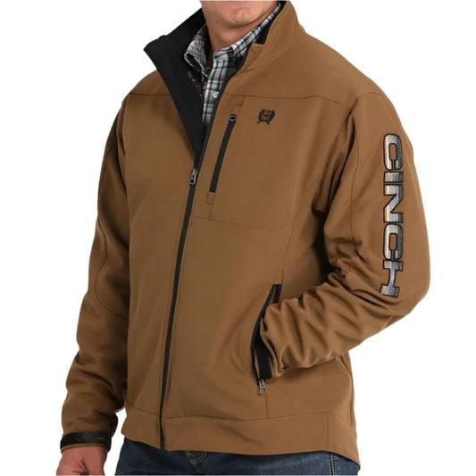 CINCH MEN’S LOGO SLEVE BONDED JACKET MWJ1567012 BRN