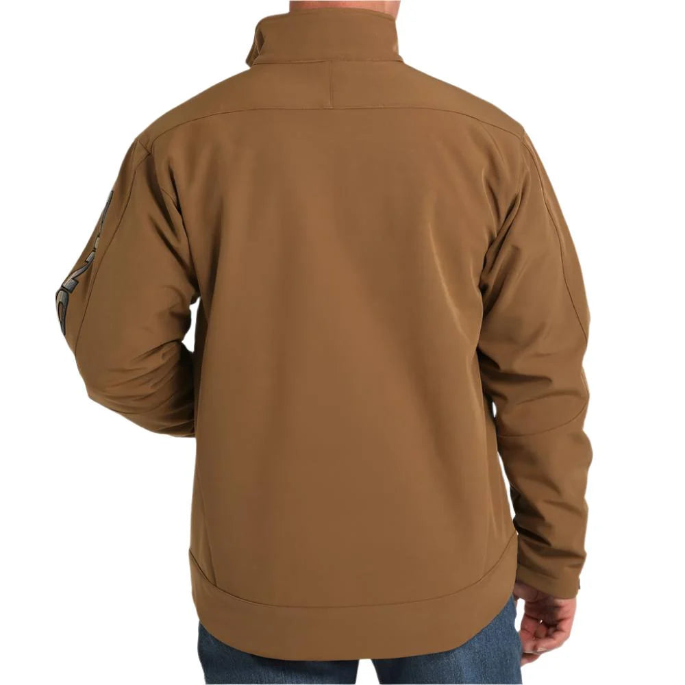 CINCH MEN’S LOGO SLEVE BONDED JACKET MWJ1567012 BRN