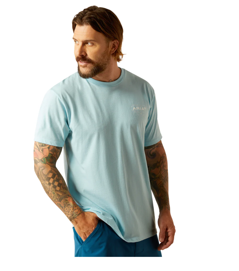 Ariat Light Blue Southwest Simple T-shirt - 10054831